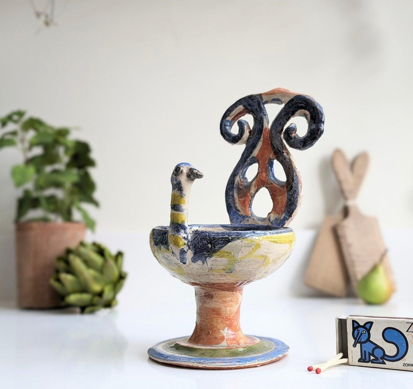 Quirky Ceramic Peacock