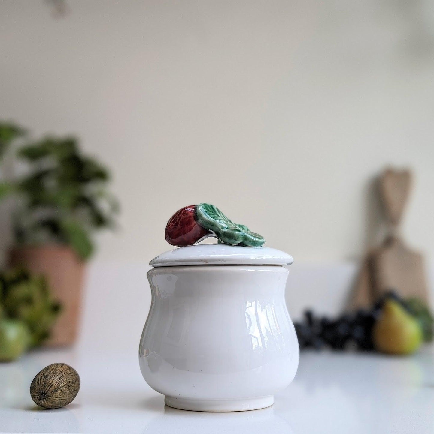 Strawberry Preserve Jar