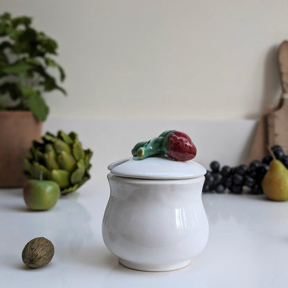 Strawberry Preserve Jar