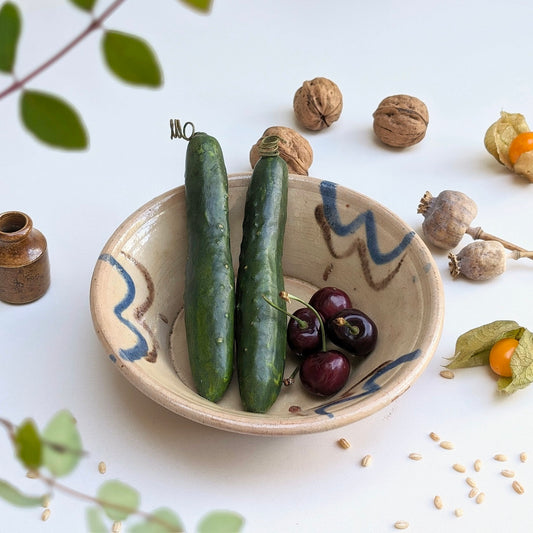 French Ceramic Glazed Bowl