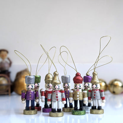 Glittery Nutcracker Christmas Decorations (8)