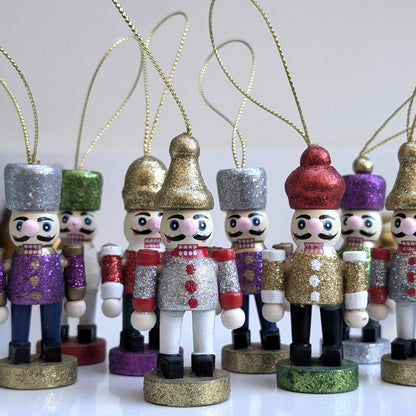 Glittery Nutcracker Christmas Decorations (8)