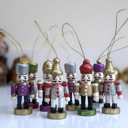 Glittery Nutcracker Christmas Decorations (8)