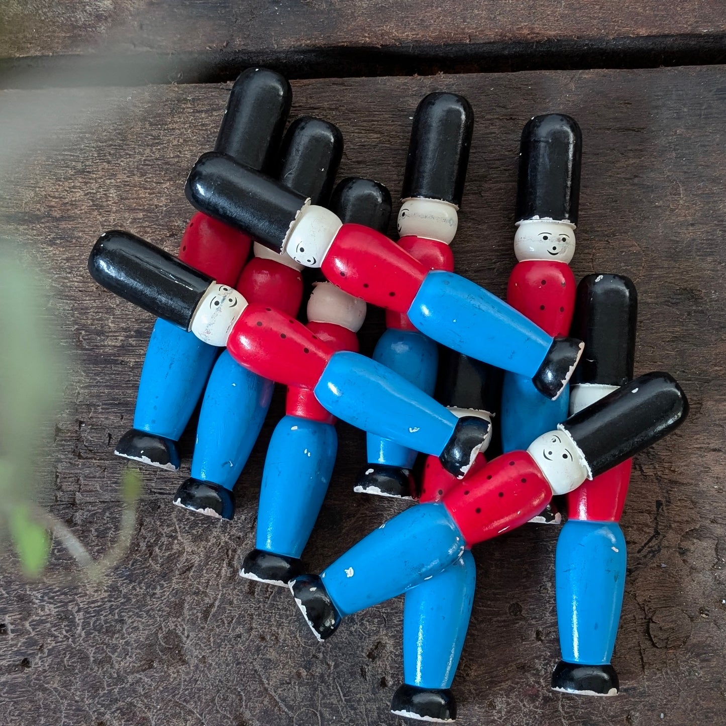 Vintage Wooden Soldier Skittles Set (Medium)