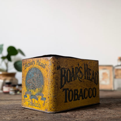 Rare Boar's Head Tobacco Counter Top Tin