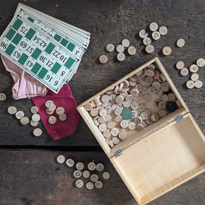 Vintage Loto Game (Wooden Box)