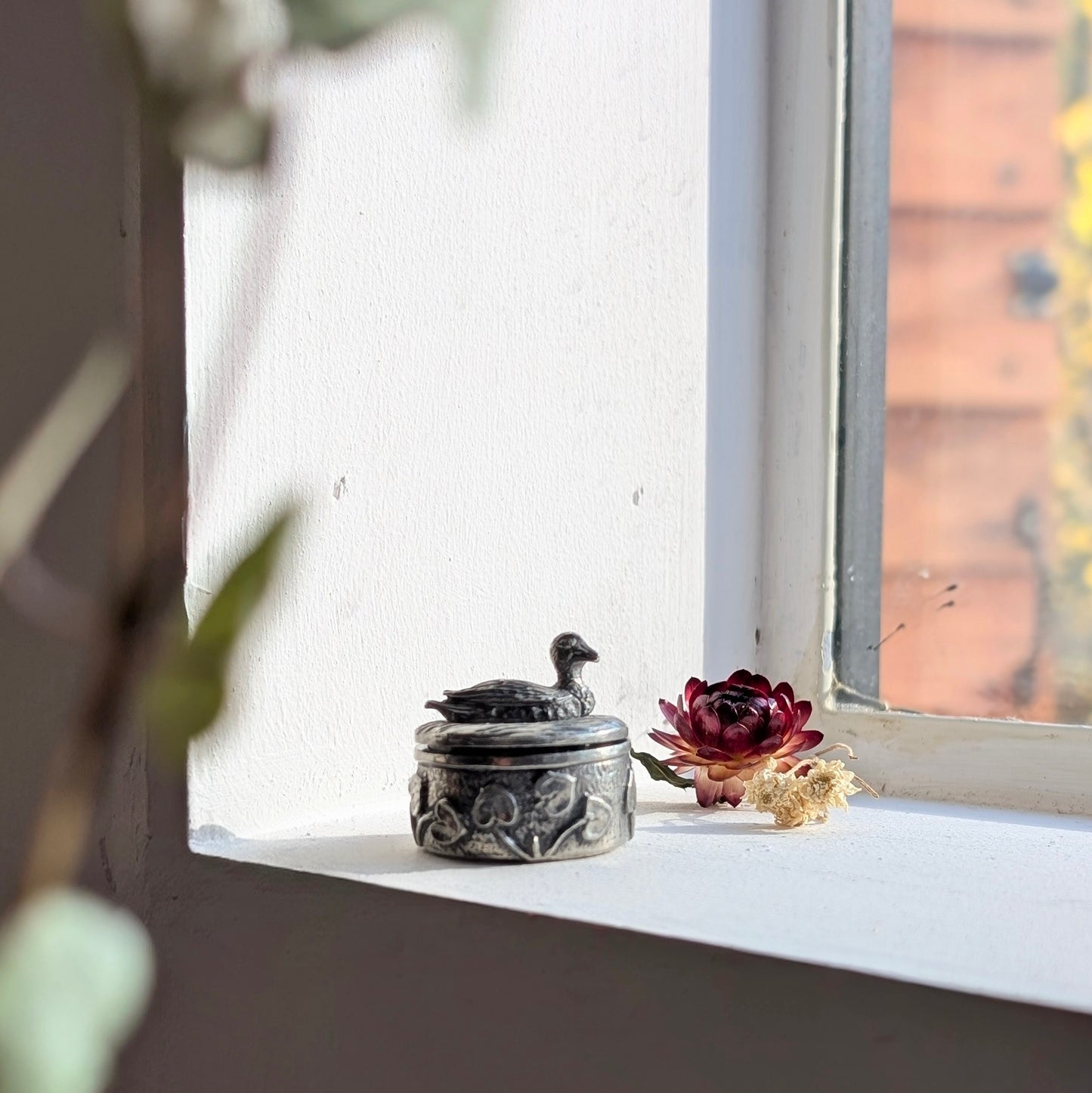 Woodsetton Pewter Duck Keepsake Box