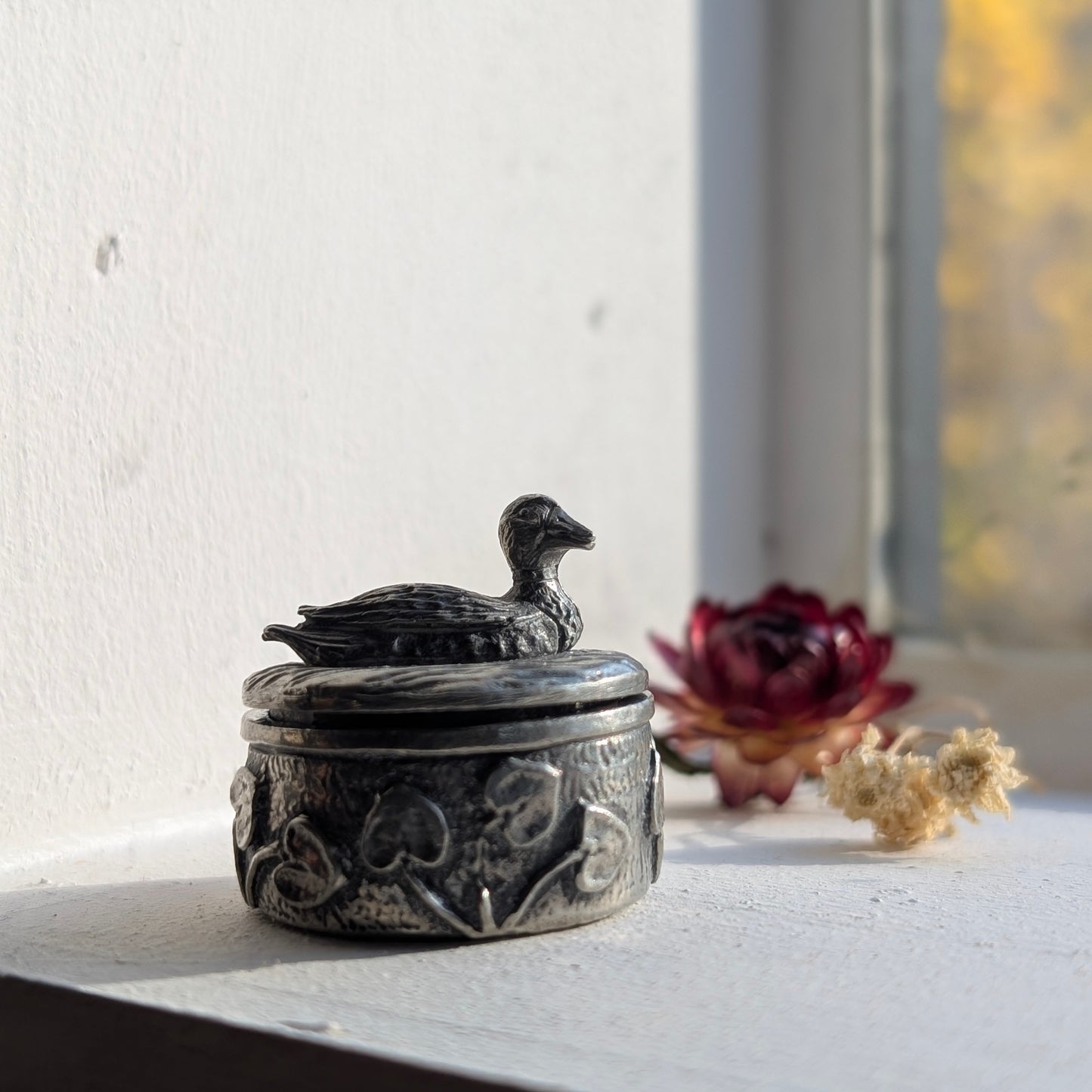 Woodsetton Pewter Duck Keepsake Box