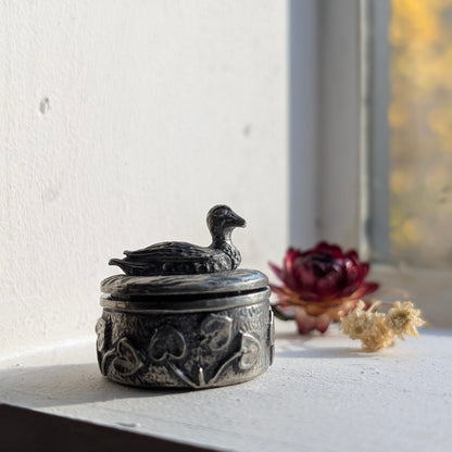Woodsetton Pewter Duck Keepsake Box