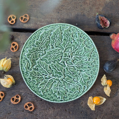 Bordallo Pinheiro Holly Plate