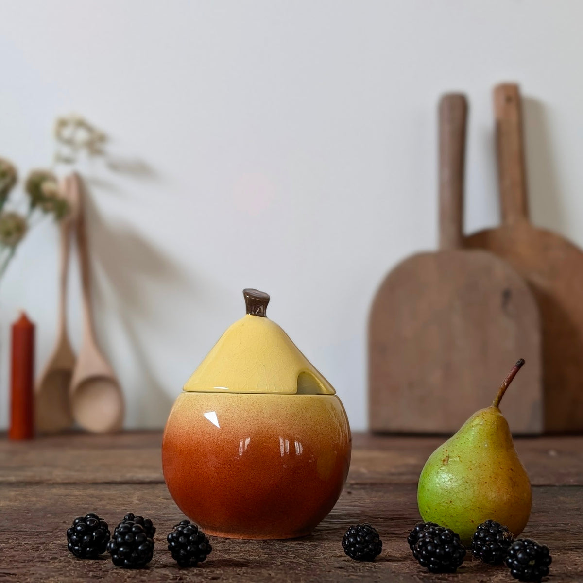 Carlton Ware Pear Shaped Preserve Pot