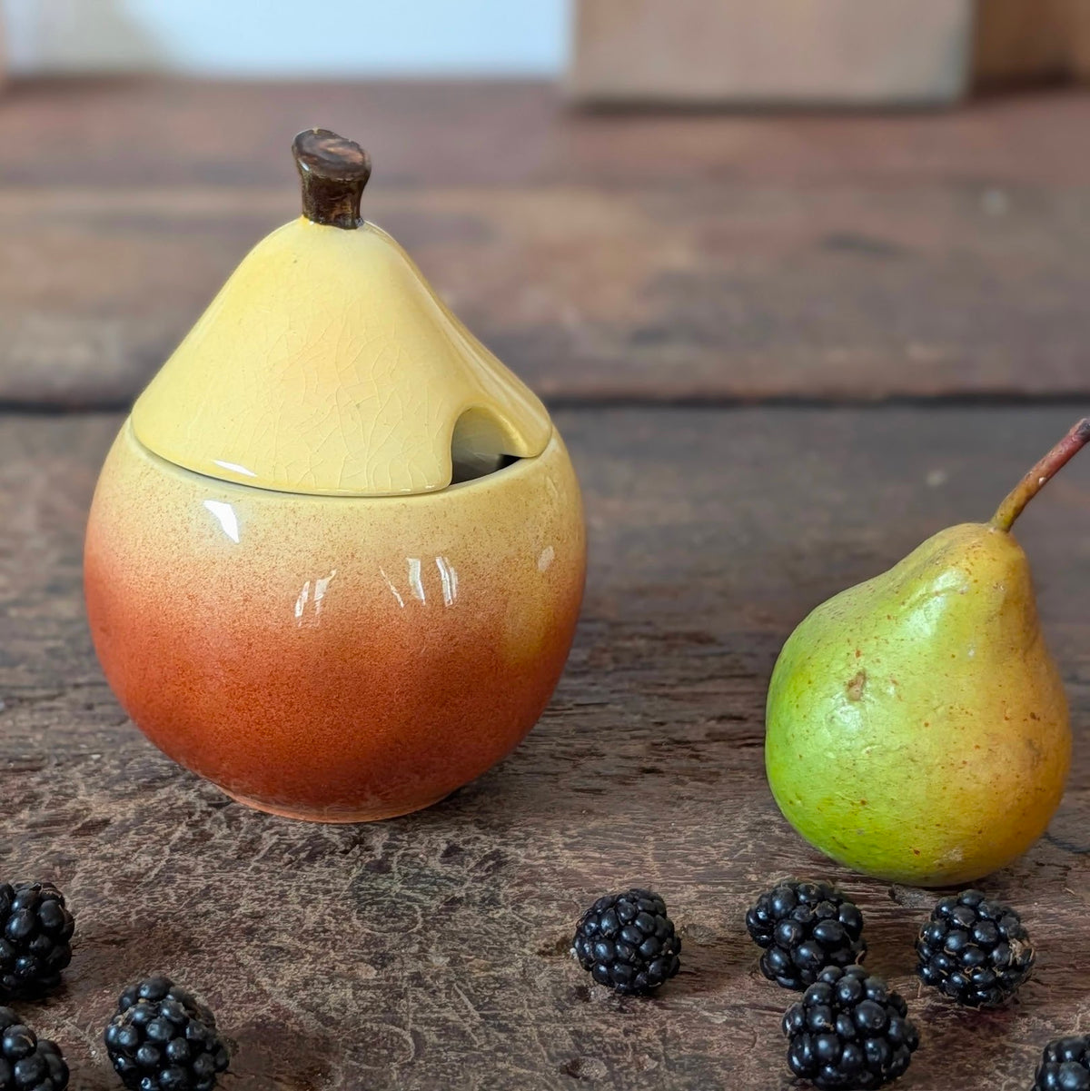 Carlton Ware Pear Shaped Preserve Pot