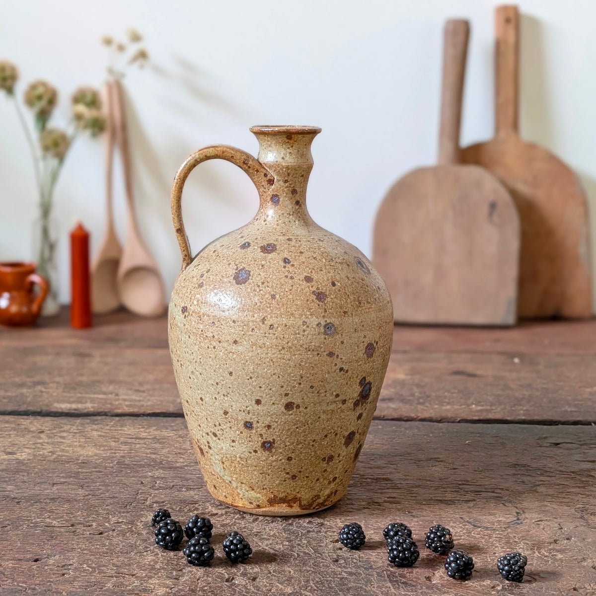 Speckled Studio Pottery Bottle Jug