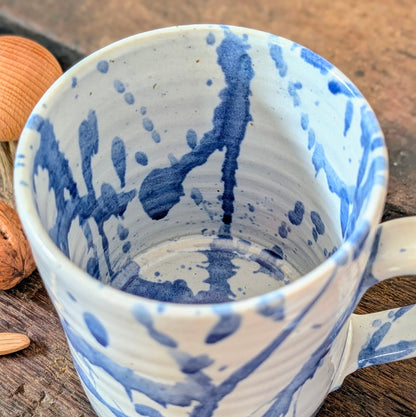 Pair of 'American Splash' Duncan and Karen Browning Studio Pottery Mugs