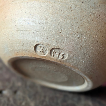 Winchcombe Pottery Terracotta and Cream Bud Vase