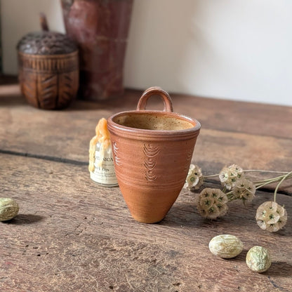 Winchcombe Pottery Terracotta Wall Pocket Vase