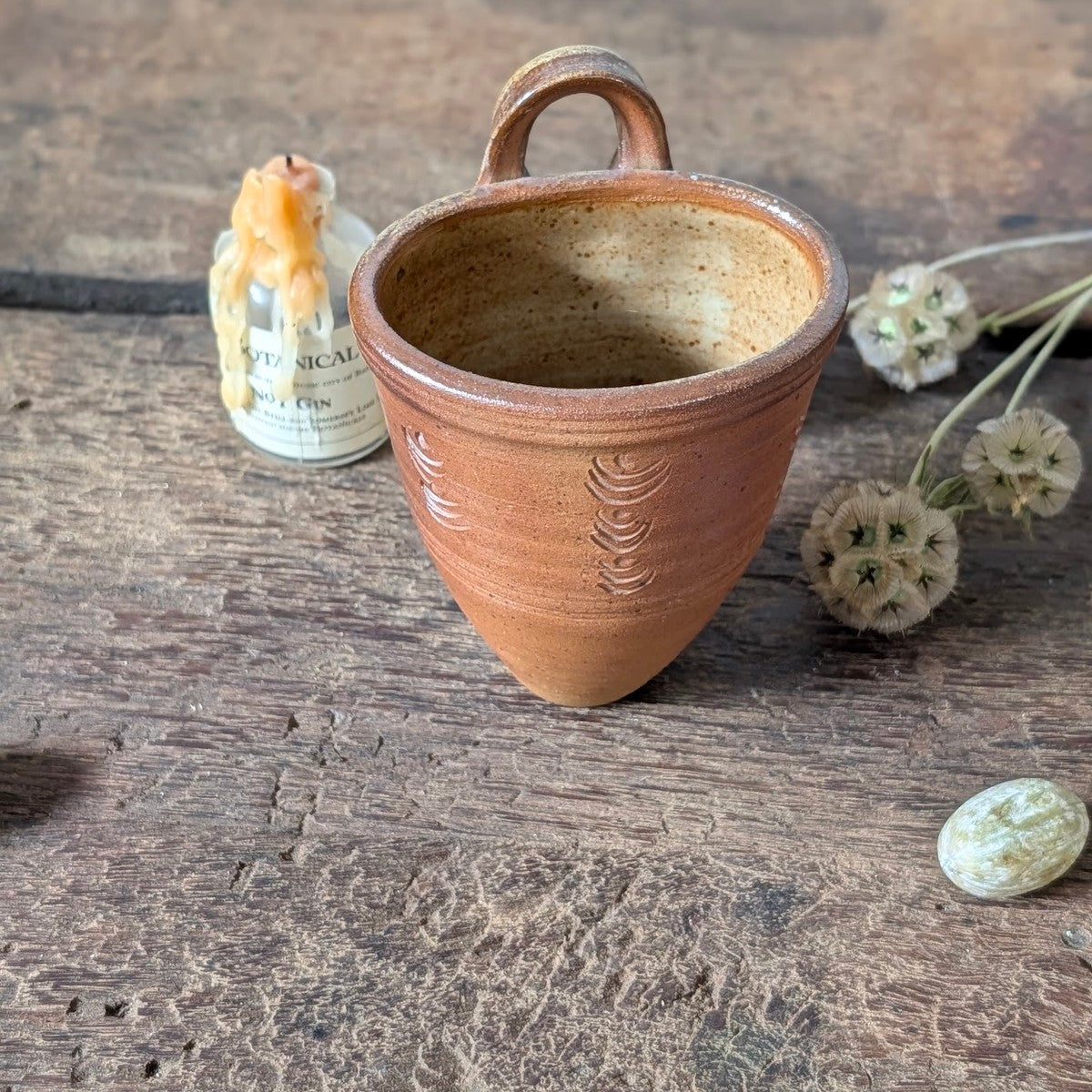 Winchcombe Pottery Terracotta Wall Pocket Vase