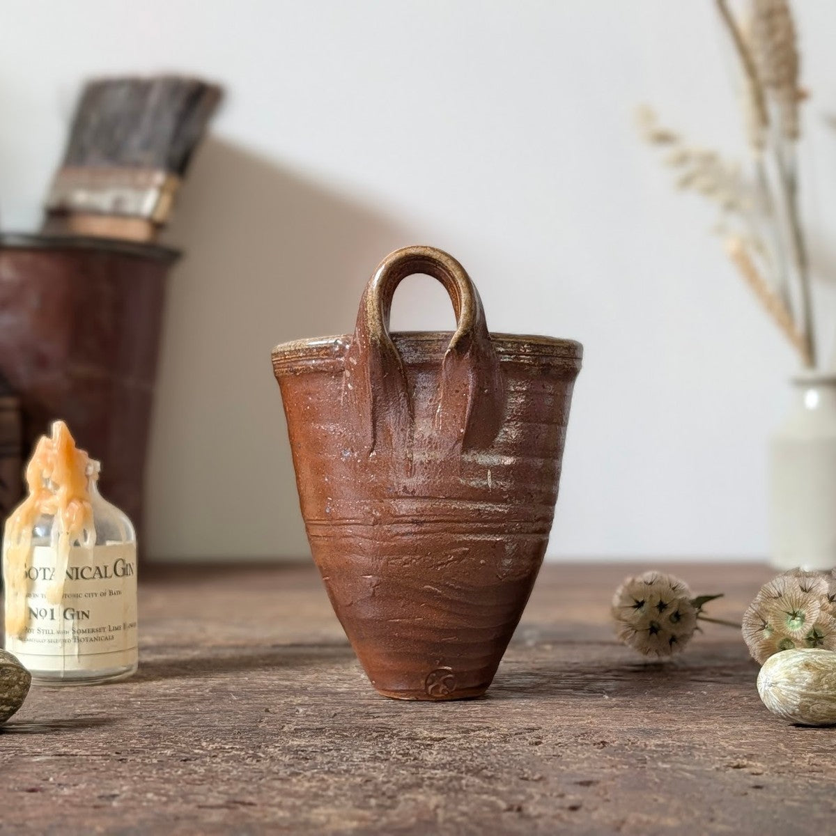 Winchcombe Pottery Terracotta Wall Pocket Vase