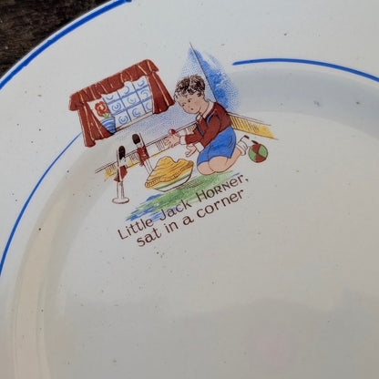 Vintage Childrens Cup and Saucer with Nursery Rhyme Design