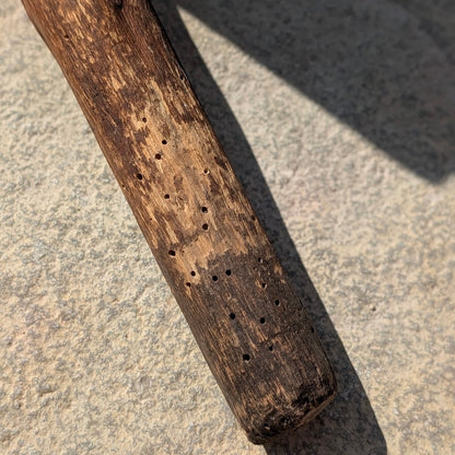Rustic Antique Three-Legged Wooden Milking Stool
