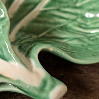Bordallo Pinheiro Green Cabbage Leaf Serving Plate