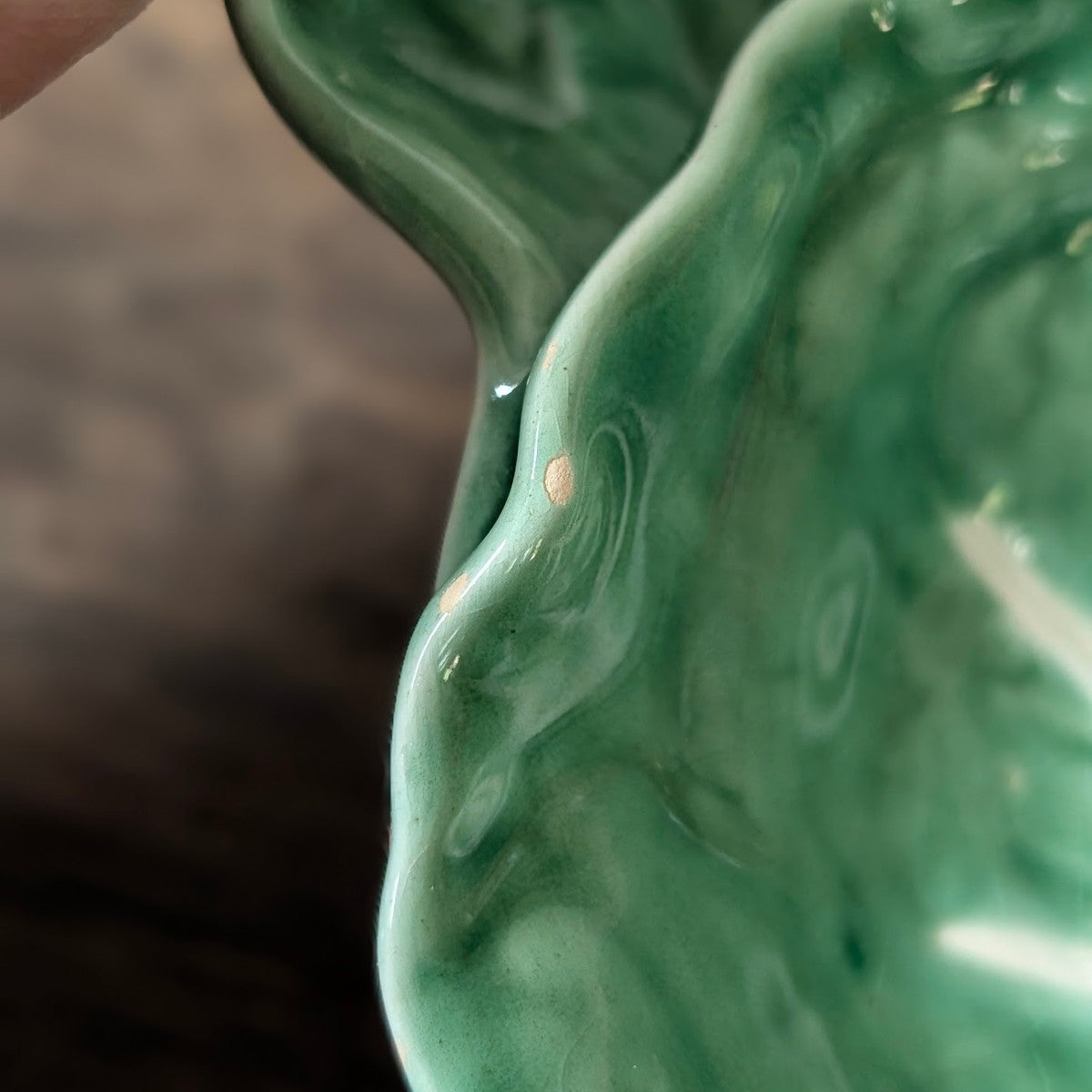 Bordallo Pinheiro Green Cabbage Leaf Serving Plate