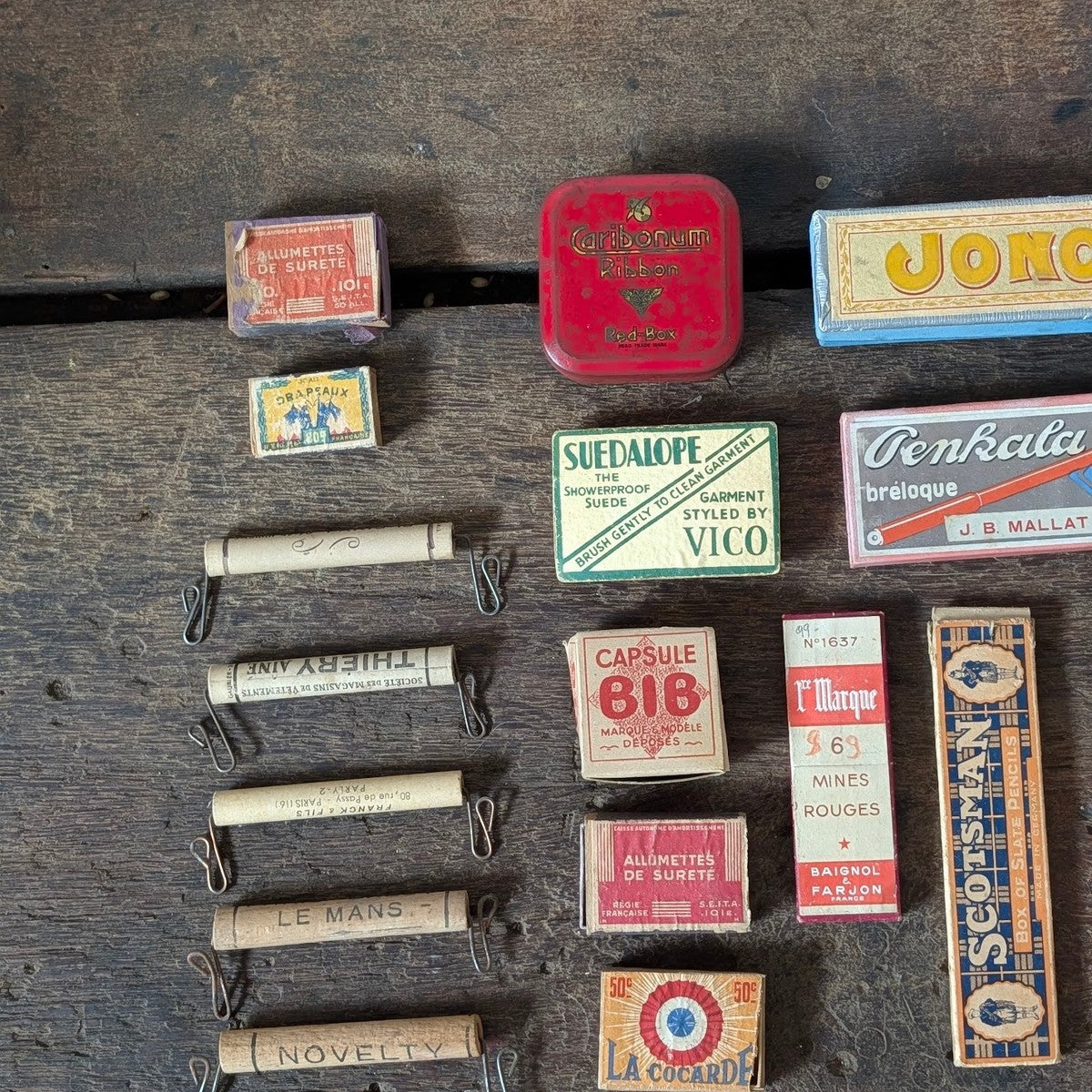 Collection of Antique French Advertising Ephemera, Parcel Carriers & Stationery