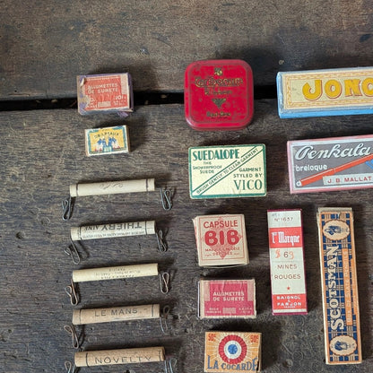 Collection of Antique French Advertising Ephemera, Parcel Carriers & Stationery