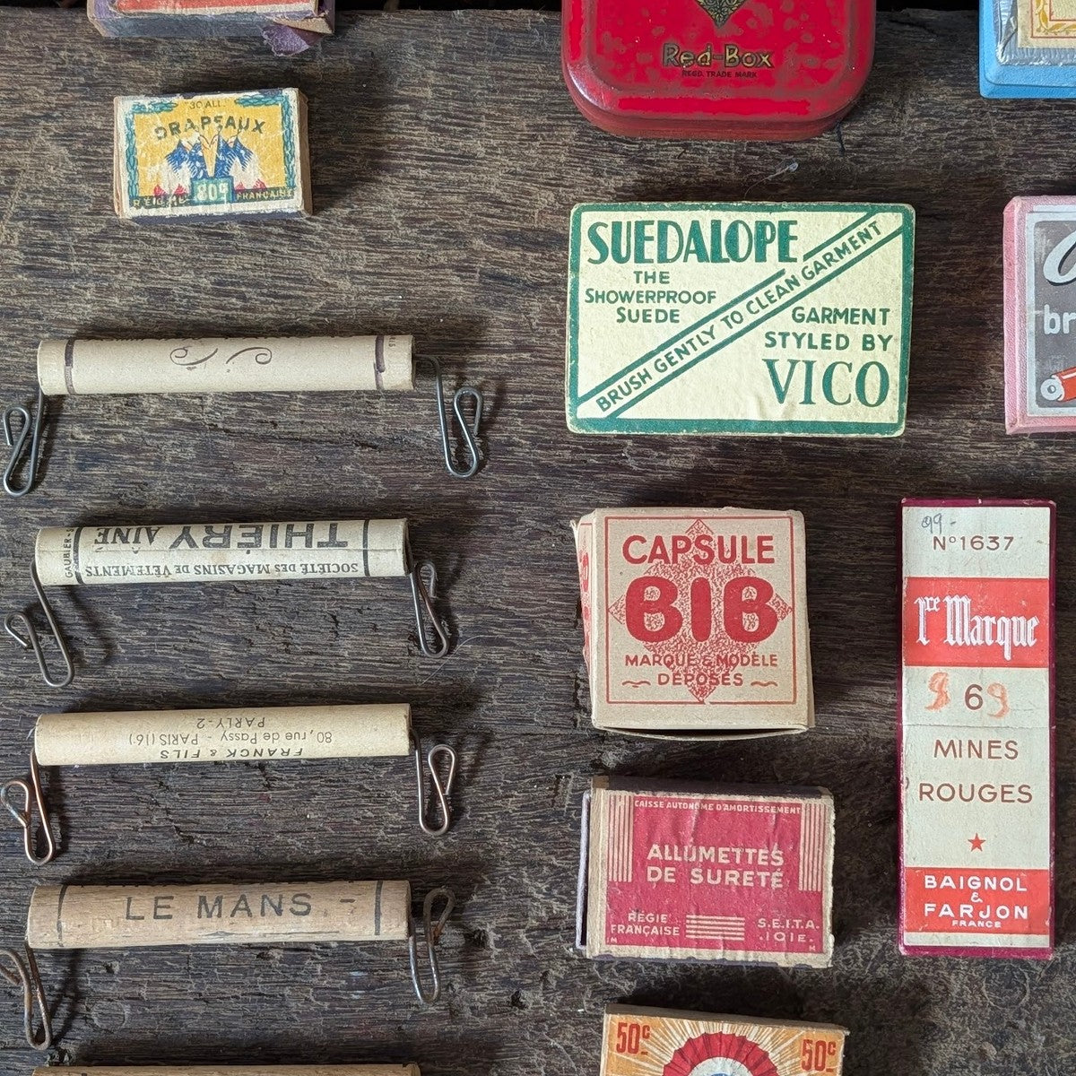 Collection of Antique French Advertising Ephemera, Parcel Carriers & Stationery