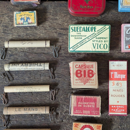 Collection of Antique French Advertising Ephemera, Parcel Carriers & Stationery