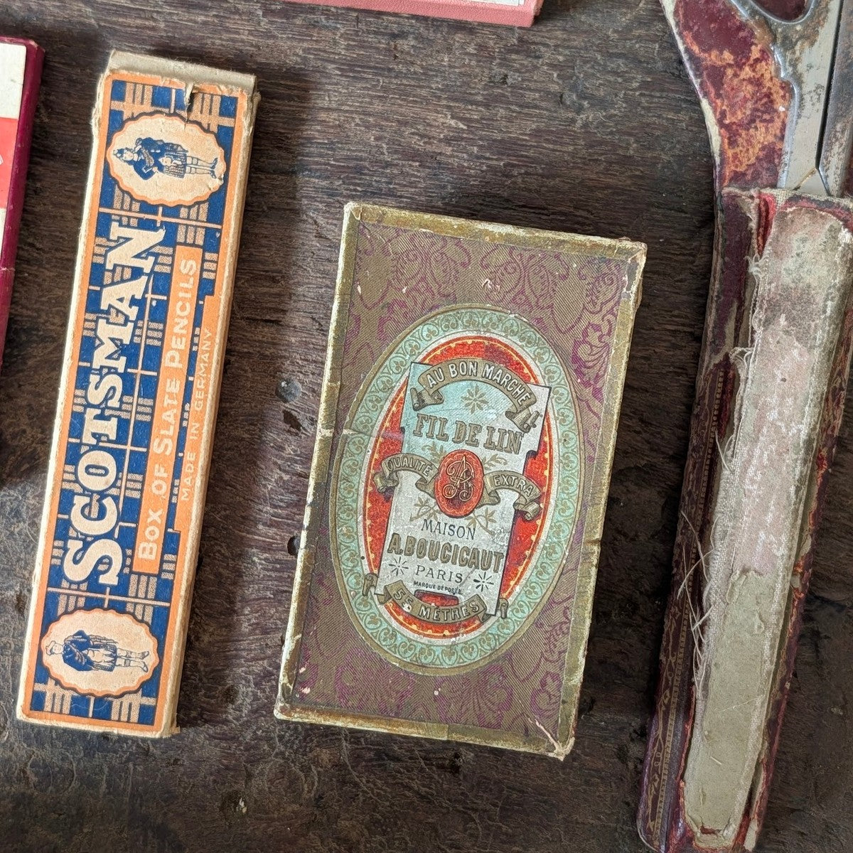 Collection of Antique French Advertising Ephemera, Parcel Carriers & Stationery