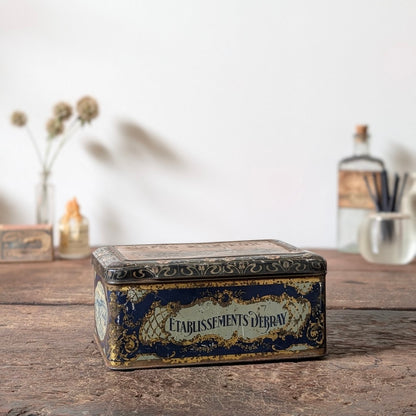 Antique French Cafés Mahieux Advertising Tin