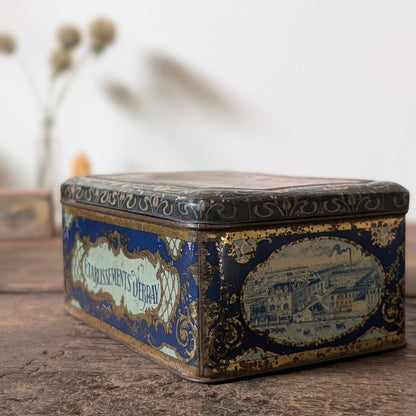 Antique French Cafés Mahieux Advertising Tin
