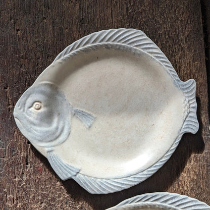 Set of Five Burleigh Ware Fish-Shaped Plates by Burgess & Leigh