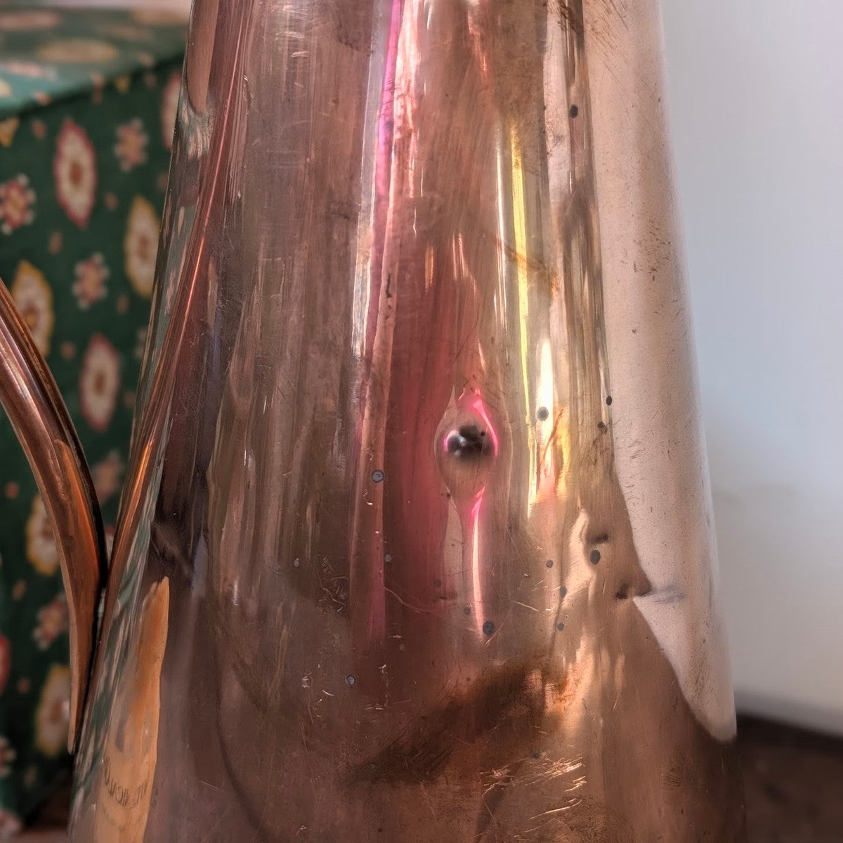 Tall Vintage Copper Water Jug