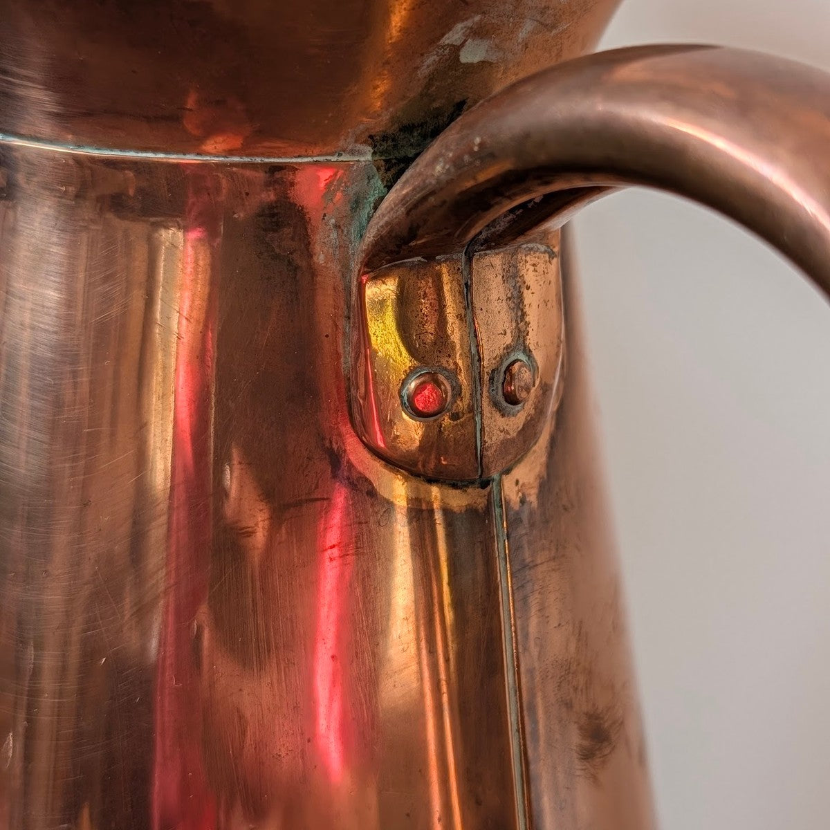 Tall Vintage Copper Water Jug