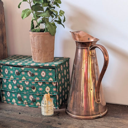 Tall Vintage Copper Water Jug