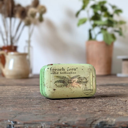 Vintage Moray's “French Fern” Solid Brilliantine Tin