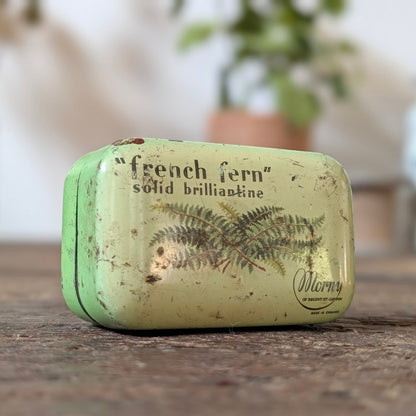 Vintage Moray's “French Fern” Solid Brilliantine Tin