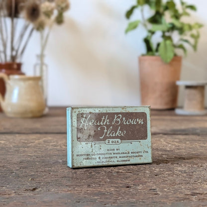 Rare S.C.W.S. Heath Brown Flake 2oz Tobacco Tin, Glasgow