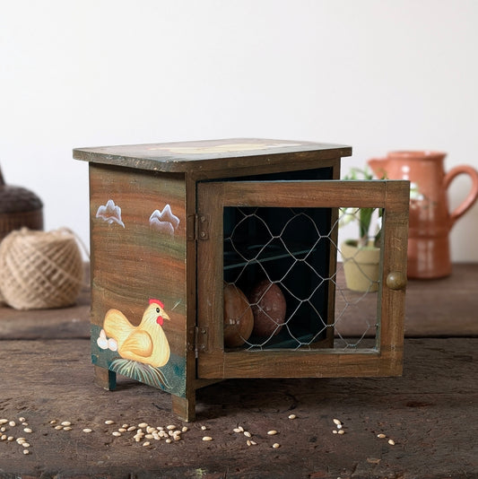 Wooden Country Style Egg Box Holder