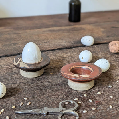 Rare Mid-century Robert/Sheila Fournier Lacock Studio Pottery Egg Cups