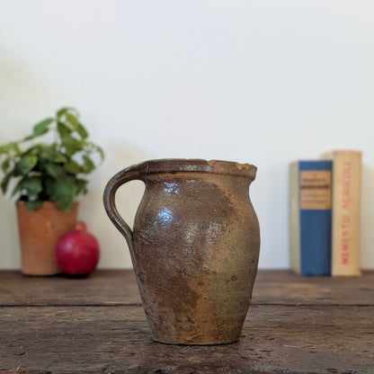 French Rustic Stoneware Pitcher