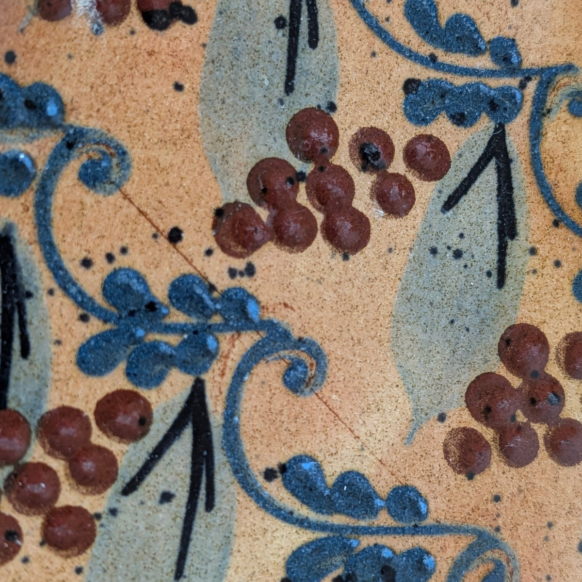 Terracotta FF Griffi Corsica Painted Dish