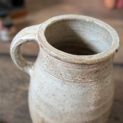 French Salt-Glazed Stoneware Jug