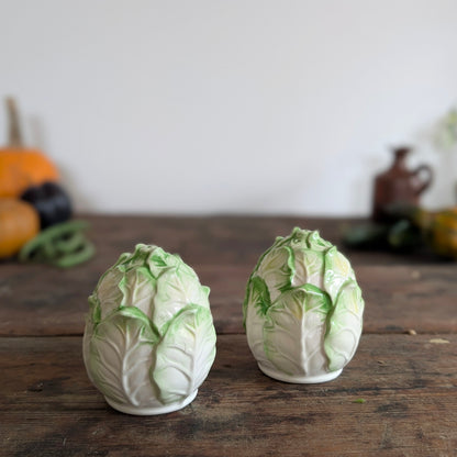 Japanese Napa Cabbage Leaf Jug + Salt & Pepper Set