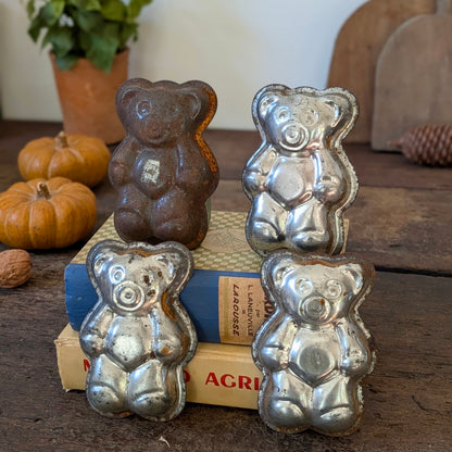 Set of Four Teddy Bear Moulds