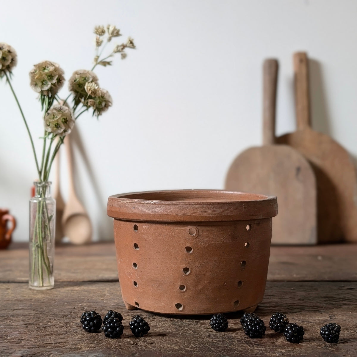 Medium Terracotta Cheese Mould/Curd Drainer