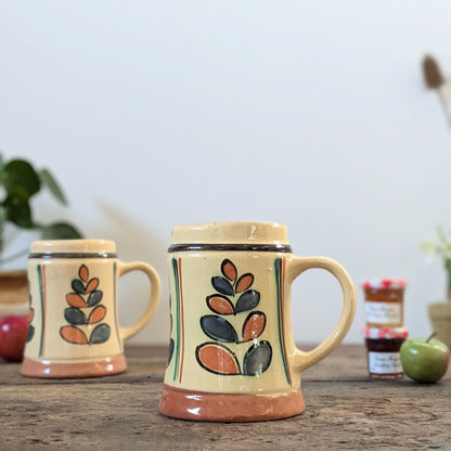 Pair of Hungarian Folk Art Tankards