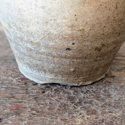 Small French Stoneware Jug with Dark Glazed Neck